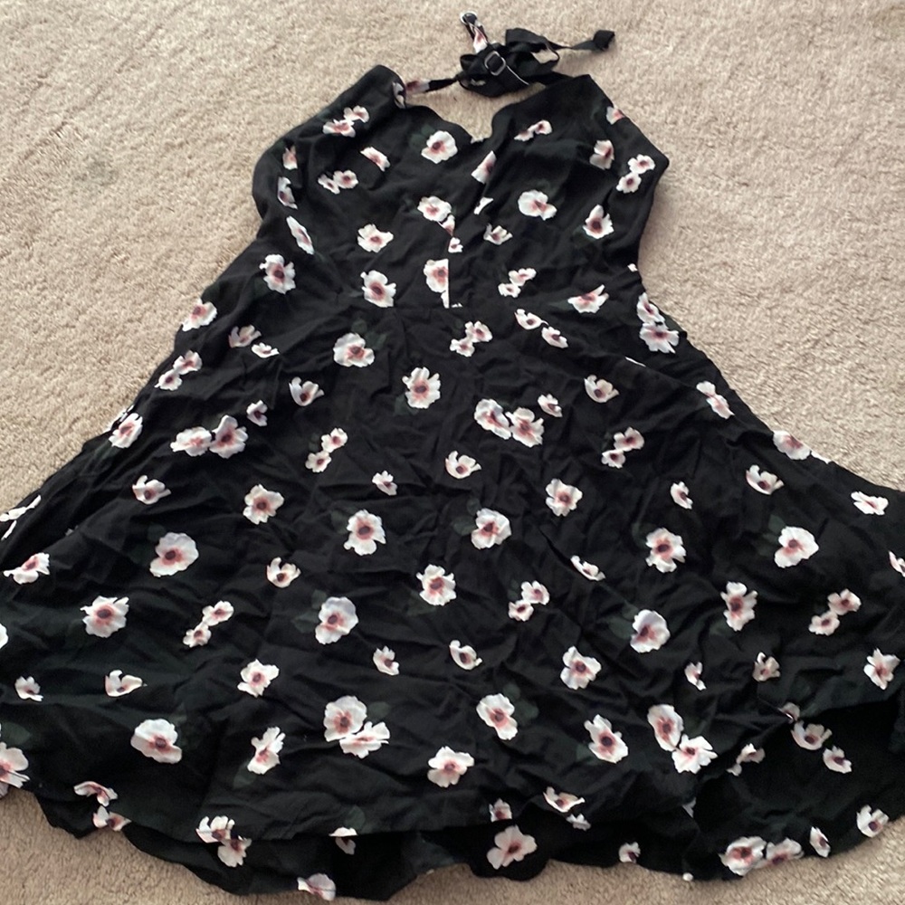 Flower halter dress